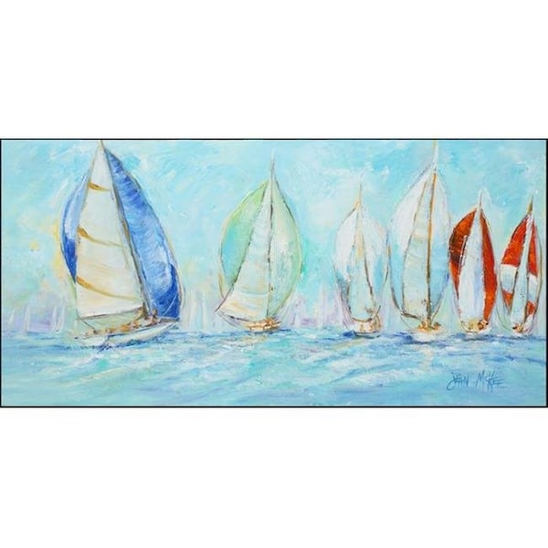 Carolines Treasures JMK1303HRM2858 Sailboats Regatta Indoor & Outdoor Runner Mat; 28 x 58 in. JMK1303HRM2858 - main